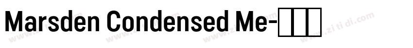 Marsden Condensed Me字体转换